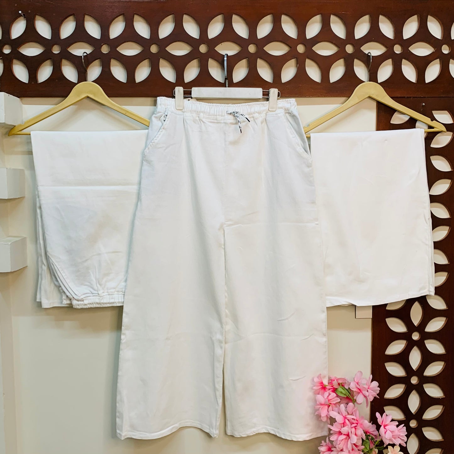 XL Denim Plazo with Pockets - Plain & Comfortable